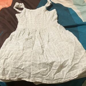 Charming White Eyelet Kids Dress